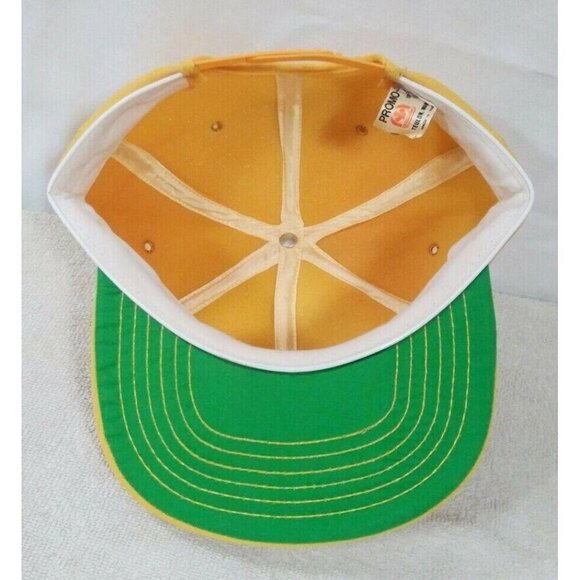 Farm Commerce Services Hat Vintage Trucker Hat w/ Yellow Embroidered Patch Cap - Picture 8 of 8